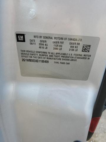 49431064 :رقم المزاد ، 2G1WB5E30C1106499 vin ، 2012 Chevrolet Impala Lt مزاد بيع