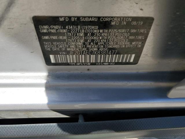 Продаж на аукціоні авто 2019 Subaru Crosstrek, vin: JF2GTAEC7K8381477, номер лоту: 50783064