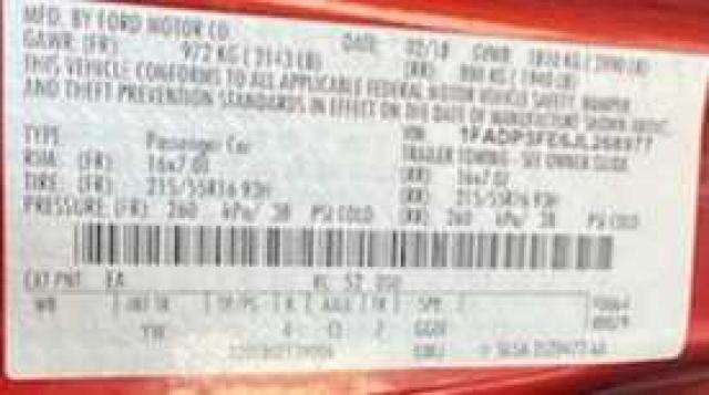49672754 :رقم المزاد ، 1FADP3FE6JL268977 vin ، 2018 Ford Focus Se مزاد بيع