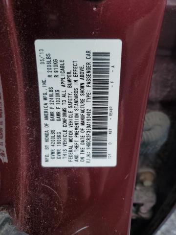 Продаж на аукціоні авто 2013 Honda Accord Lx, vin: 1HGCR2F39DA193492, номер лоту: 50860624