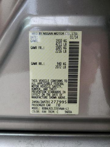 Aukcja sprzedaży 2014 Nissan Altima 2.5, vin: 1N4AL3AP2EC277995, numer aukcji: 48934304