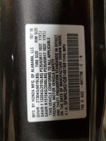 Aukcja sprzedaży 2016 Honda Odyssey Se, vin: 5FNRL5H31GB146168, numer aukcji: 52290284