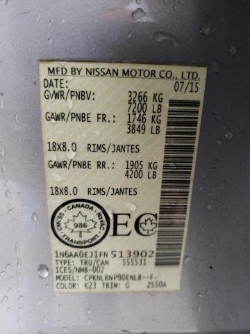Aukcja sprzedaży 2015 Nissan Titan S, vin: 1N6AA0EJ1FN513902, numer aukcji: 51540044