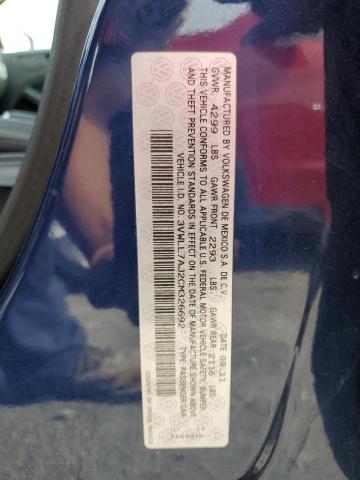 2012 Volkswagen Jetta Tdi მანქანა იყიდება აუქციონზე, vin: 3VWLL7AJ2CM326692, აუქციონის ნომერი: 49784784