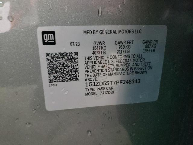 Продажа на аукционе авто 2023 Chevrolet Malibu Lt, vin: 1G1ZD5ST7PF248343, номер лота: 51656054