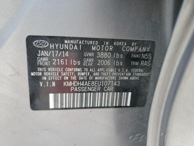Продаж на аукціоні авто 2014 Hyundai Elantra Se, vin: KMHDH4AE8EU107143, номер лоту: 51374194