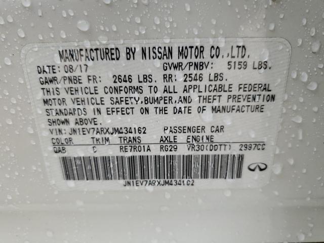 51273894 :رقم المزاد ، JN1EV7ARXJM434162 vin ، 2018 Infiniti Q50 Luxe مزاد بيع
