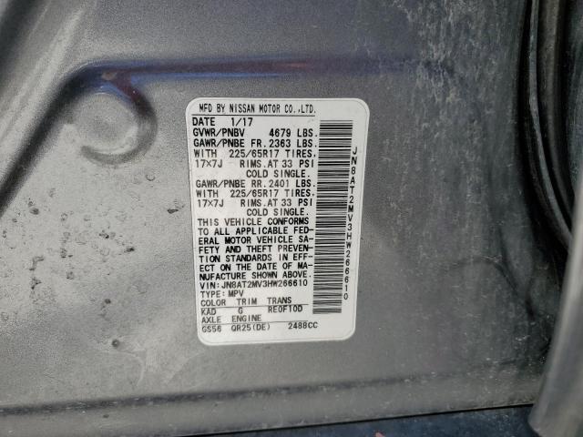 Продаж на аукціоні авто 2017 Nissan Rogue S, vin: JN8AT2MV3HW266610, номер лоту: 53085514