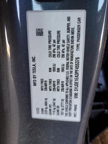 Aukcja sprzedaży 2023 Tesla Model 3, vin: 5YJ3E1EA3PF455376, numer aukcji: 40919724
