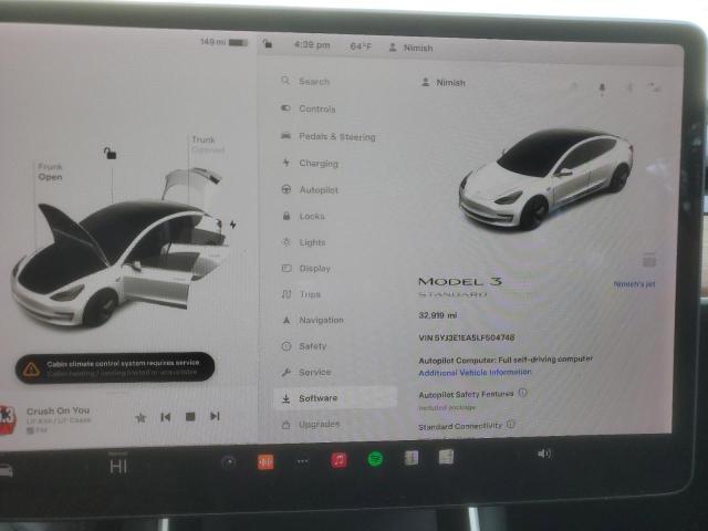 Aukcja sprzedaży 2020 Tesla Model 3, vin: 5YJ3E1EA5LF504748, numer aukcji: 49955684