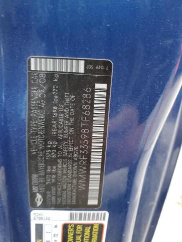 Продажа на аукционе авто 2008 Mini Cooper, vin: WMWRF33598TF68286, номер лота: 50177364