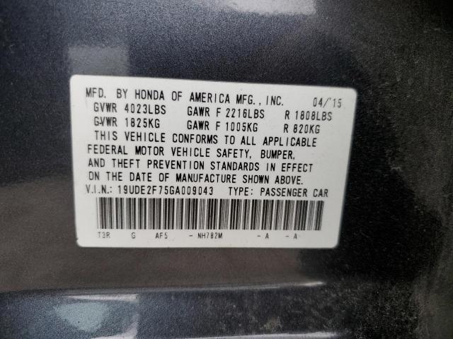 2016 Acura Ilx Premium მანქანა იყიდება აუქციონზე, vin: 19UDE2F75GA009043, აუქციონის ნომერი: 49136444