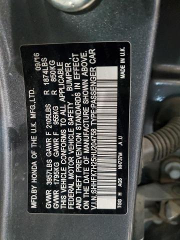 Продажа на аукционе авто 2017 Honda Civic Lx, vin: SHHFK7H25HU204758, номер лота: 50561754