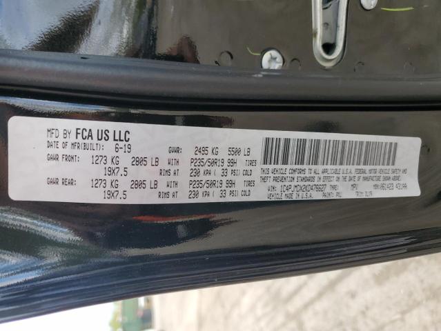 Продаж на аукціоні авто 2019 Jeep Cherokee, vin: 1C4PJMDX2KD476627, номер лоту: 52747964