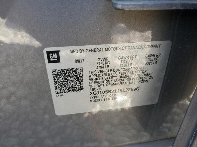 Продажа на аукционе авто 2018 Chevrolet Impala Lt, vin: 2G1105S31J9122696, номер лота: 50306334