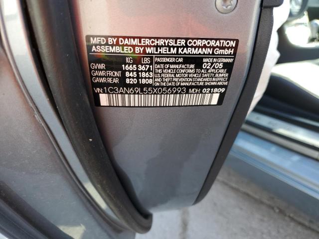 Aukcja sprzedaży 2005 Chrysler Crossfire Limited, vin: 1C3AN69L55X056993, numer aukcji: 52679154