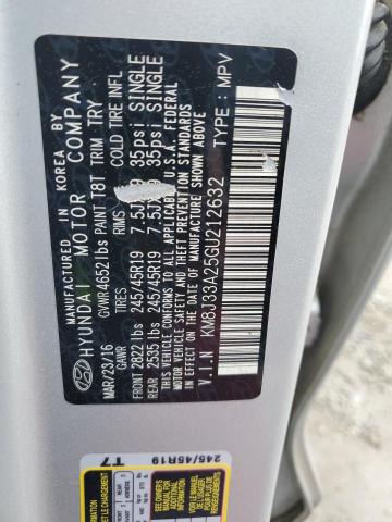 Aukcja sprzedaży 2016 Hyundai Tucson Limited, vin: KM8J33A25GU212632, numer aukcji: 50388614