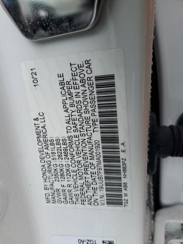 Auction sale of the 2021 Acura Tlx Type S, vin: 19UUB7F97MA001920, lot number: 49607544