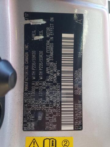 51475064 :رقم المزاد ، 2T2ZZMCA9HC089301 vin ، 2017 Lexus Rx 350 Base مزاد بيع