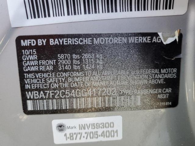 Aukcja sprzedaży 2016 Bmw 750 Xi, vin: WBA7F2C54GG417202, numer aukcji: 49460074