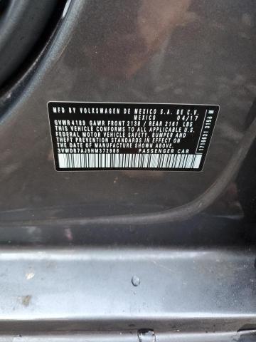 50018114 :رقم المزاد ، 3VWDB7AJ9HM372986 vin ، 2017 Volkswagen Jetta Se مزاد بيع