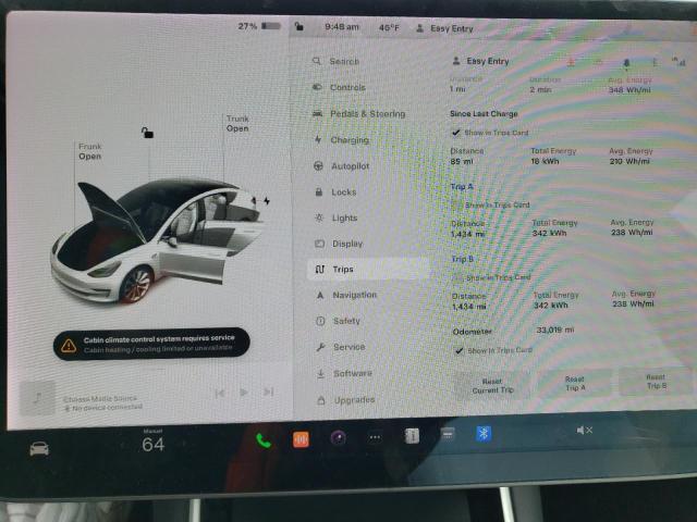2020 Tesla Model 3 მანქანა იყიდება აუქციონზე, vin: 5YJ3E1EA3LF616075, აუქციონის ნომერი: 75584433
