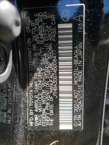 Aukcja sprzedaży 2004 Lexus Es 330, vin: JTHBA30G745008477, numer aukcji: 51338744