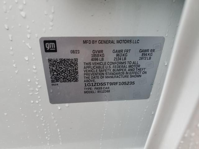 Продажа на аукционе авто 2024 Chevrolet Malibu Lt, vin: 1G1ZD5ST9RF105235, номер лота: 52454574