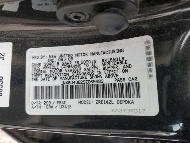 Продаж на аукціоні авто 2009 Toyota Corolla Base, vin: 1NXBU40E29Z069483, номер лоту: 49463934