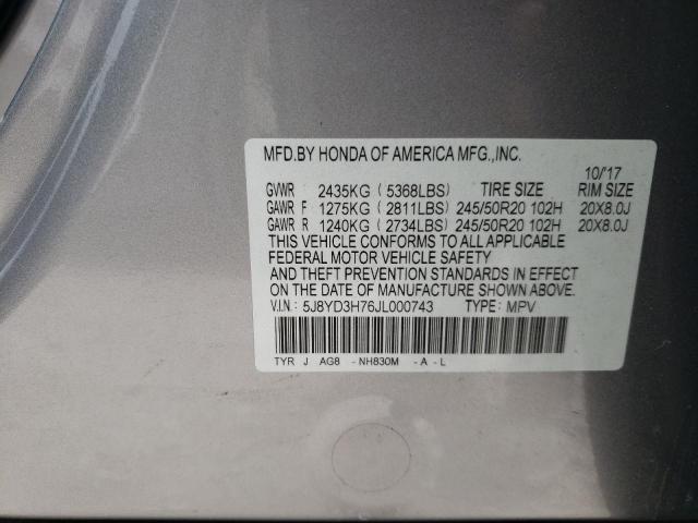 Продаж на аукціоні авто 2018 Acura Mdx Technology, vin: 5J8YD3H76JL000743, номер лоту: 48303114