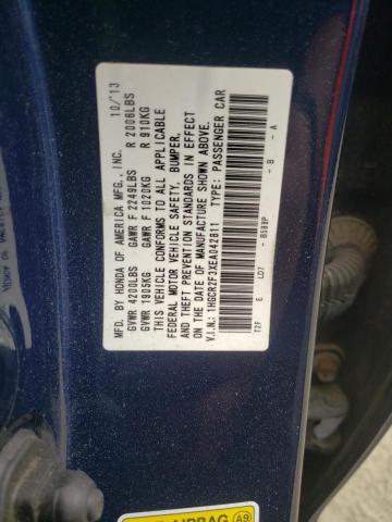 2014 Honda Accord Lx მანქანა იყიდება აუქციონზე, vin: 1HGCR2F3XEA042811, აუქციონის ნომერი: 51197294