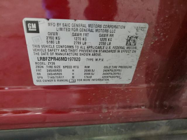 Продаж на аукціоні авто 2021 Buick Envision Essence, vin: LRBFZPR46MD197820, номер лоту: 52912044