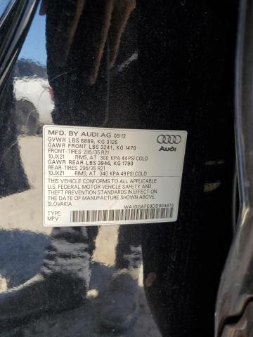 Aukcja sprzedaży 2013 Audi Q7 Prestige, vin: WA1DGAFE8DD004876, numer aukcji: 49616484