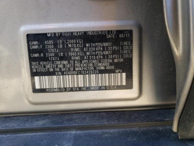 Продаж на аукціоні авто 2011 Subaru Outback 2.5i Premium, vin: 4S4BRBFC7B3429726, номер лоту: 50579424