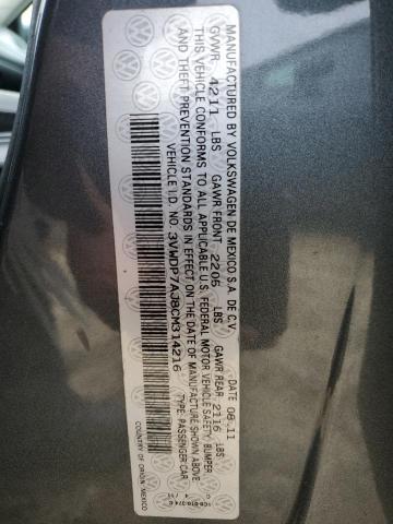 Продажа на аукционе авто 2012 Volkswagen Jetta Se, vin: 3VWDP7AJ8CM314216, номер лота: 48414054