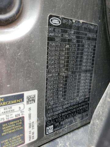 Продаж на аукціоні авто 2019 Land Rover Range Rover Velar S, vin: SALYB2EXXKA218774, номер лоту: 52425854