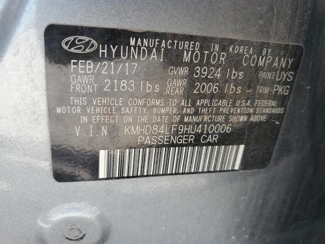 2017 Hyundai Elantra Se მანქანა იყიდება აუქციონზე, vin: KMHD84LF9HU410006, აუქციონის ნომერი: 50831854