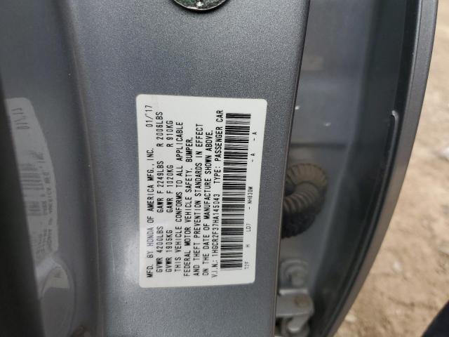 Aukcja sprzedaży 2017 Honda Accord Lx, vin: 1HGCR2F37HA145043, numer aukcji: 51353174