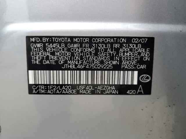 Продаж на аукціоні авто 2007 Lexus Ls 460, vin: JTHBL46F475029225, номер лоту: 51012734