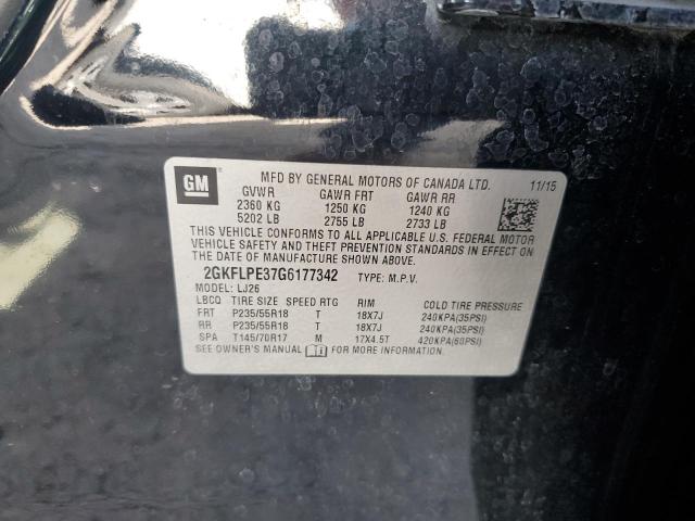 49737584 :رقم المزاد ، 2GKFLPE37G6177342 vin ، 2016 Gmc Terrain Slt مزاد بيع