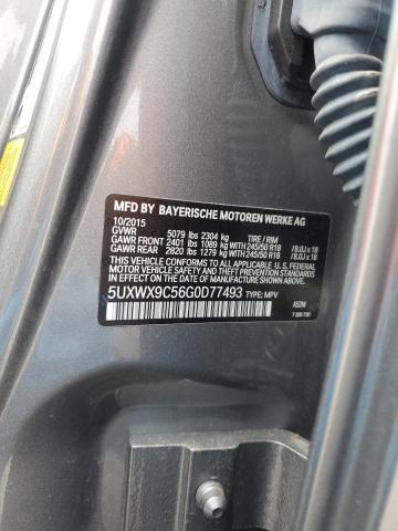 50141384 :رقم المزاد ، 5UXWX9C56G0D77493 vin ، 2016 Bmw X3 Xdrive28i مزاد بيع
