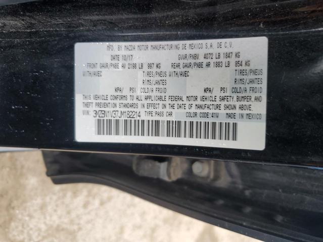Продажа на аукционе авто 2018 Mazda 3 Touring, vin: 3MZBN1V37JM182214, номер лота: 50161804