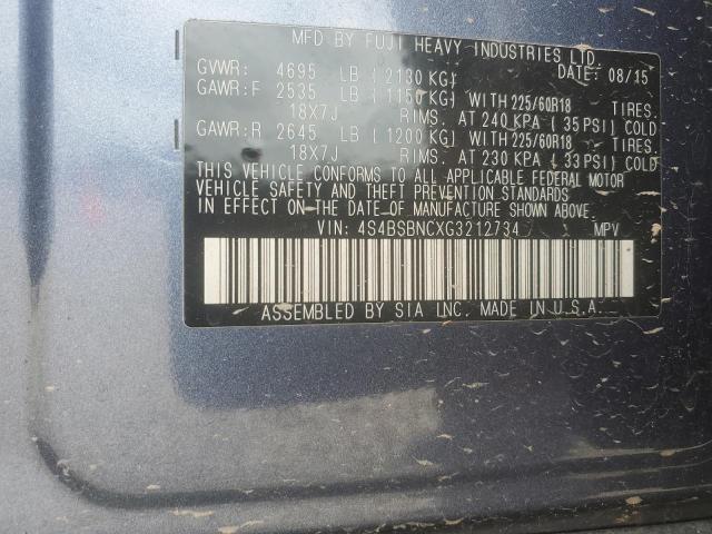Aukcja sprzedaży 2016 Subaru Outback 2.5i Limited, vin: 4S4BSBNCXG3212734, numer aukcji: 52807324