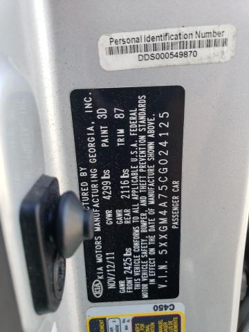 Aukcja sprzedaży 2012 Kia Optima Lx, vin: 5XXGM4A75CG024125, numer aukcji: 52213204