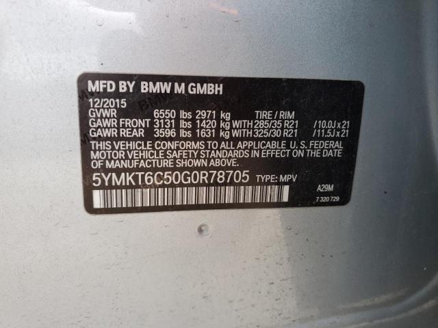 Aukcja sprzedaży 2016 Bmw X5 M, vin: 5YMKT6C50G0R78705, numer aukcji: 51186644