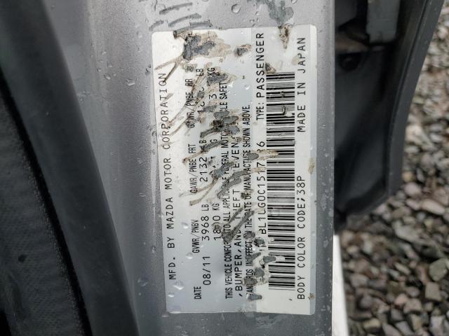 Aukcja sprzedaży 2012 Mazda 3 I, vin: JM1BL1UG0C1517326, numer aukcji: 49441604