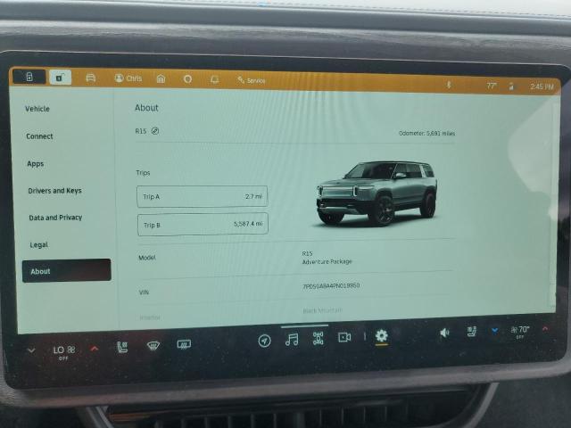 Aukcja sprzedaży 2023 Rivian R1s Adventure, vin: 7PDSGABA4PN019950, numer aukcji: 50595804