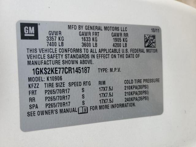 Aukcja sprzedaży 2012 Gmc Yukon Xl, vin: 1GKS2KE77CR145187, numer aukcji: 51428695