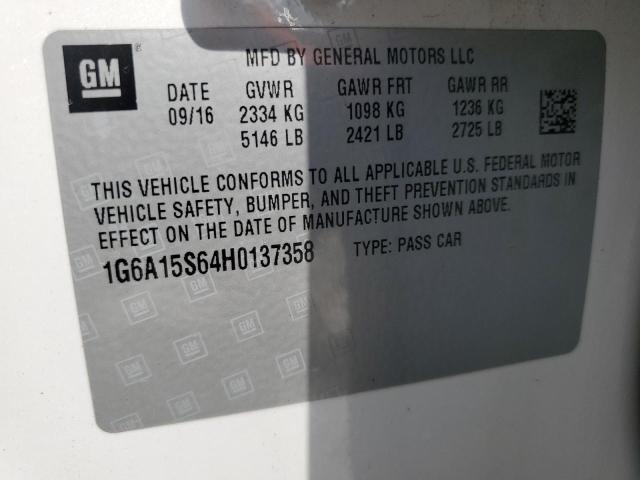 Продажа на аукционе авто 2017 Cadillac Cts-v, vin: 1G6A15S64H0137358, номер лота: 53385215