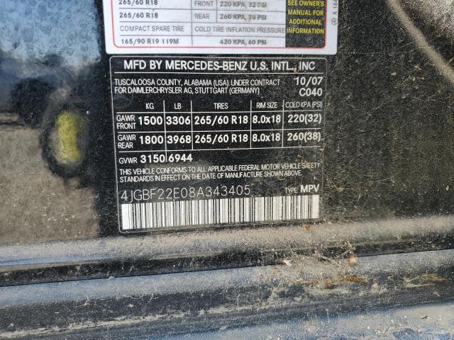 Aukcja sprzedaży 2008 Mercedes-benz Gl 320 Cdi, vin: 4JGBF22E08A343405, numer aukcji: 54220545